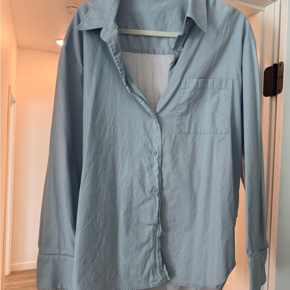 Light Blue Button-Up Shirt
